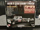 1:18 ACME 1970 f350 FoMoCo ramp truck NOT BOLTED IN STYROFOAM antenna bend image