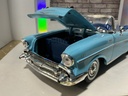 1:18 MOTORMAX 1958 CHEVY BEL LIGH BLUE/DARK BLUE CONVERTIBLE image
