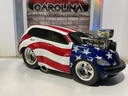 1:18 MUSCLE MACHINES 2000 CHRYSLER PT CRUISER STARS & STRIPES image