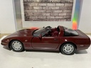 1:18 MAISTO 1992 CORVETTE ZR-1 BURGUNDY ON BURGUNDY image