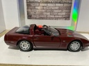 1:18 MAISTO 1992 CORVETTE ZR-1 BURGUNDY ON BURGUNDY image