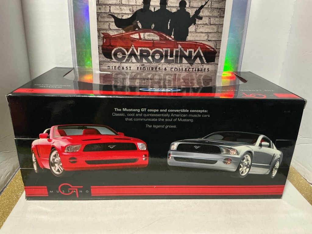 1:18 BEANSTALK FORD MUSTANG CONCEPT CONVERTIBLE RED ON RED image