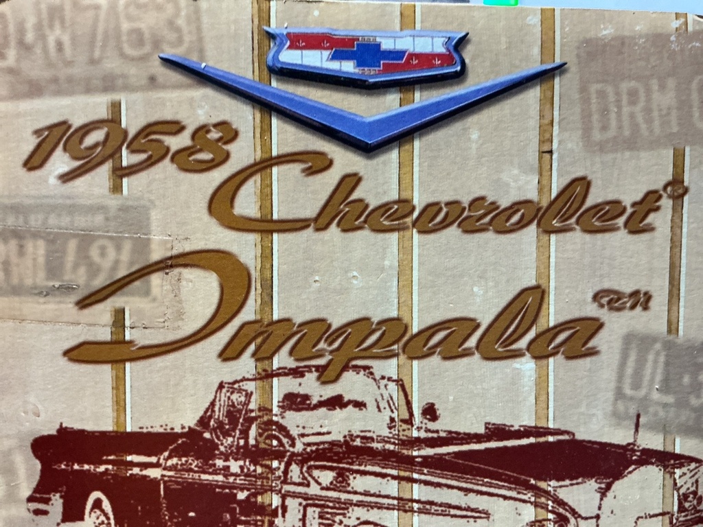 1:18 MOTORMAX 1958 CHEVROLET IMPALA SILVER / BRONZE image
