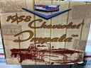 1:18 MOTORMAX 1958 CHEVROLET IMPALA WHITE ON BLACK / WHITE / SILVER image