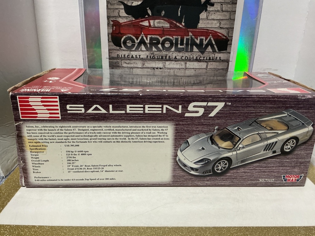 1:18 MOTORMAX DIECAST SALEEN S7 GRAY ON TAN image