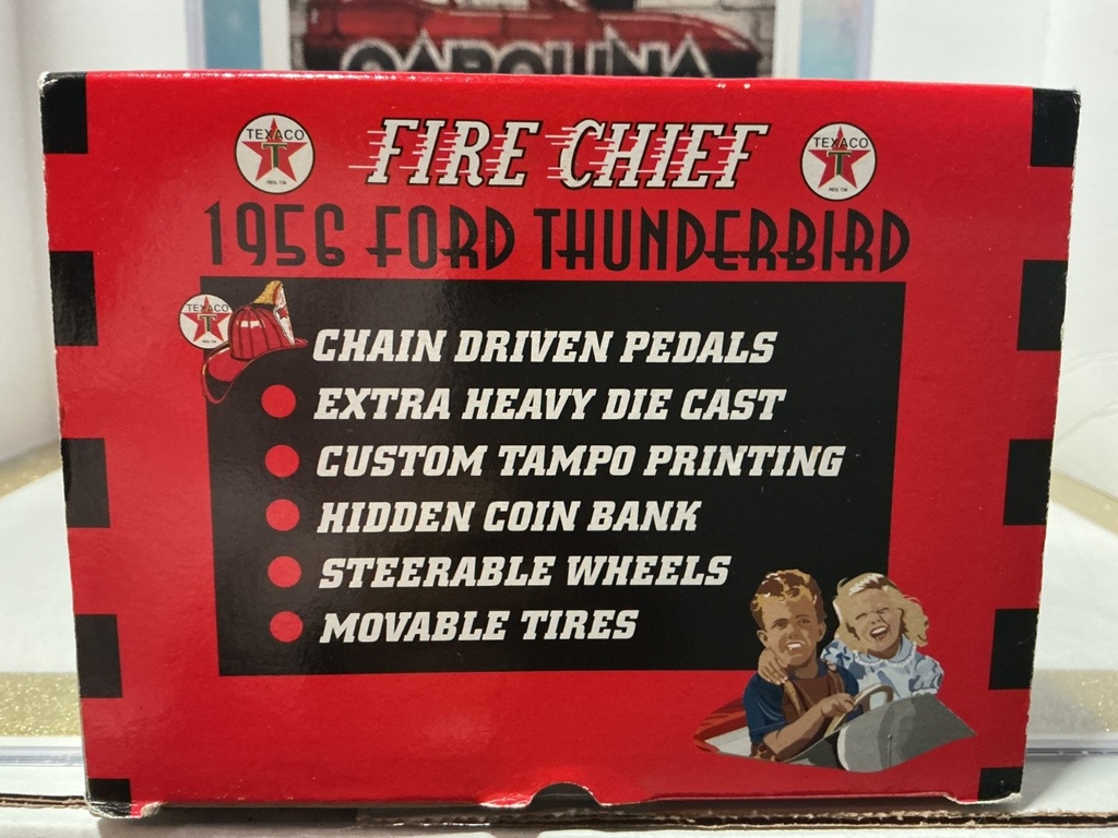 1:18 GEARBOX TEXACO FIRE CHIEF SERIES #3 1956 FORD THUNDERBIRD image