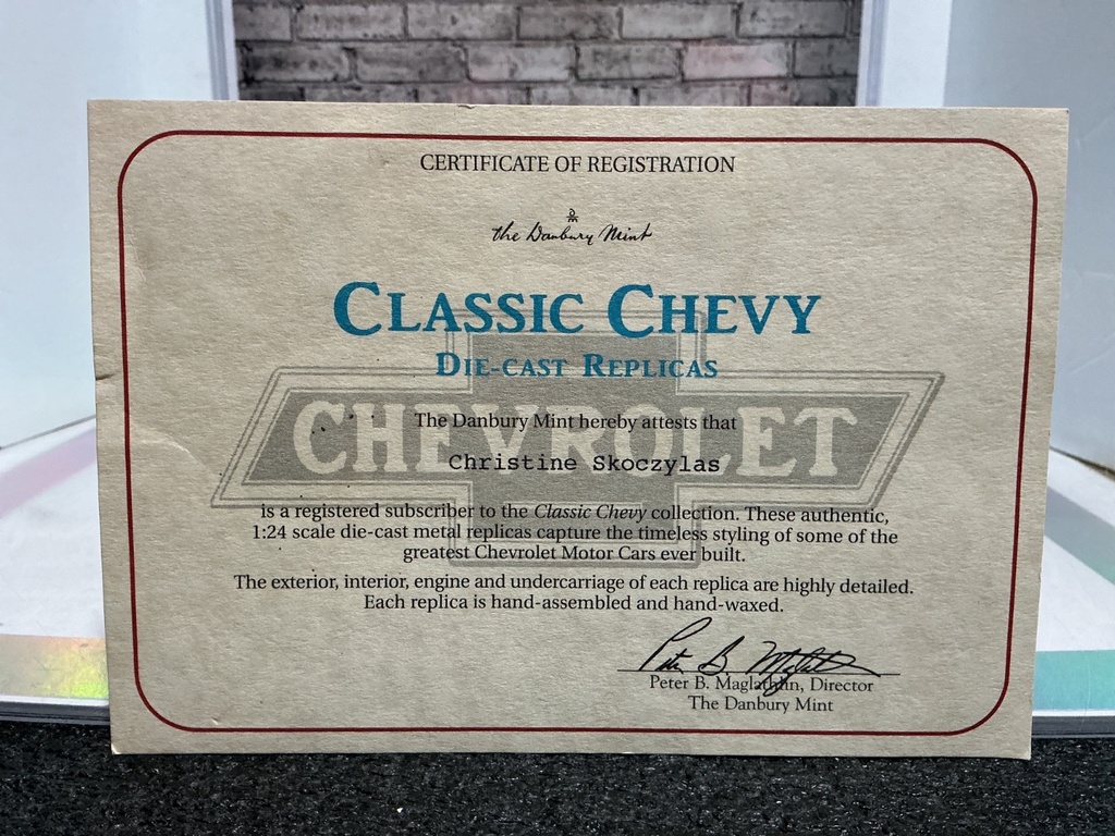 1:24 DANBURY MINT 1997 CHEVY BELAIR image
