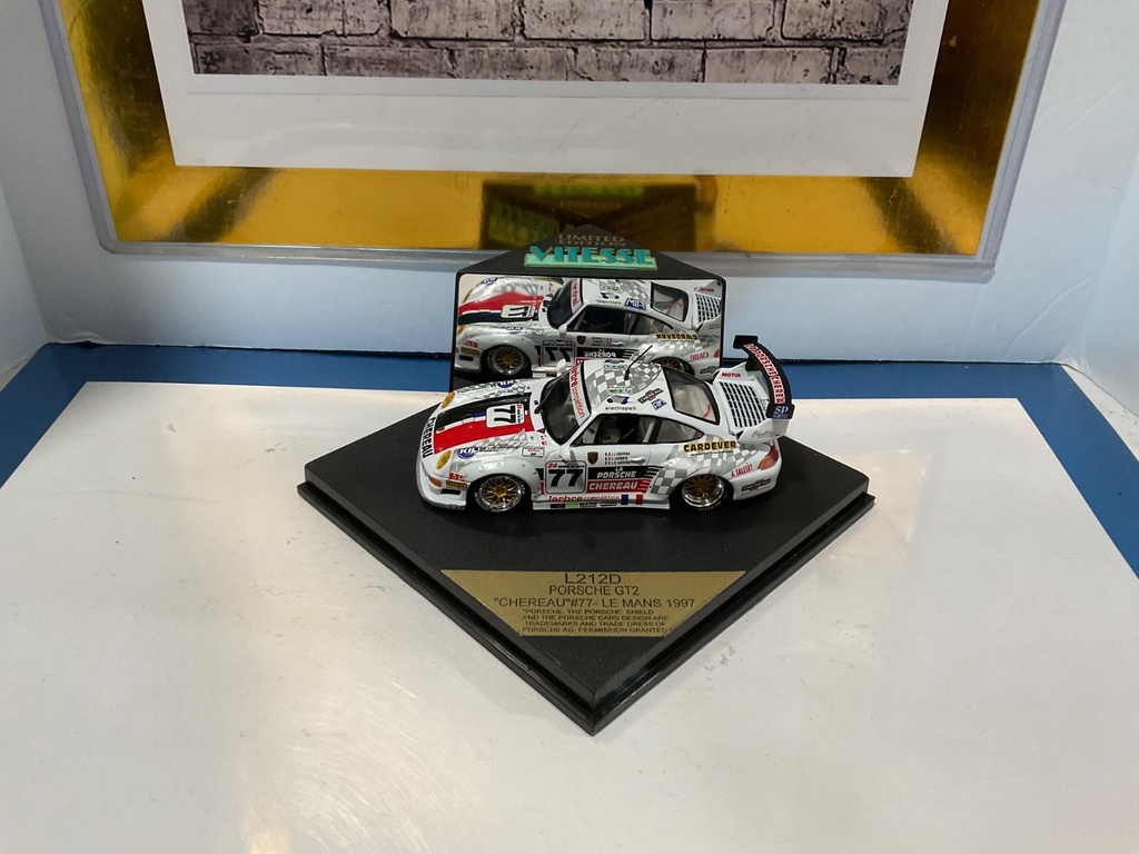 1:43 VITESSE L212D PORSCHE GT2 “CHEREAU” #77 LE MANS 1997 image