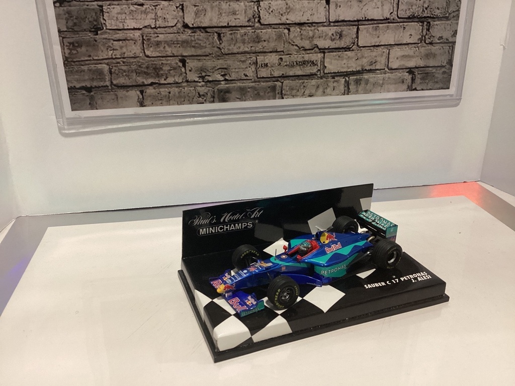 1:43 MINICHAMPS F1 SAUBER C 17 PETRONAS J. ALESI image