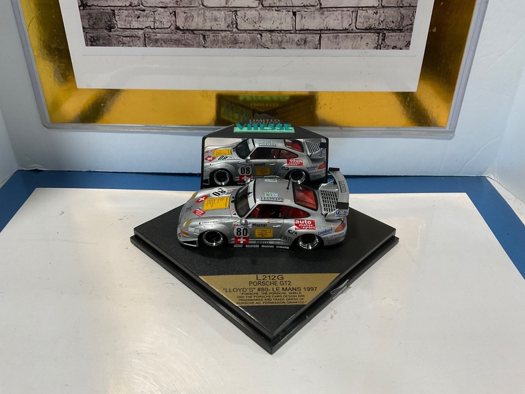 1:43 VITESSE L212G PORSCHE GT2 “LLOYDS” #80 LE MANS 1997 image