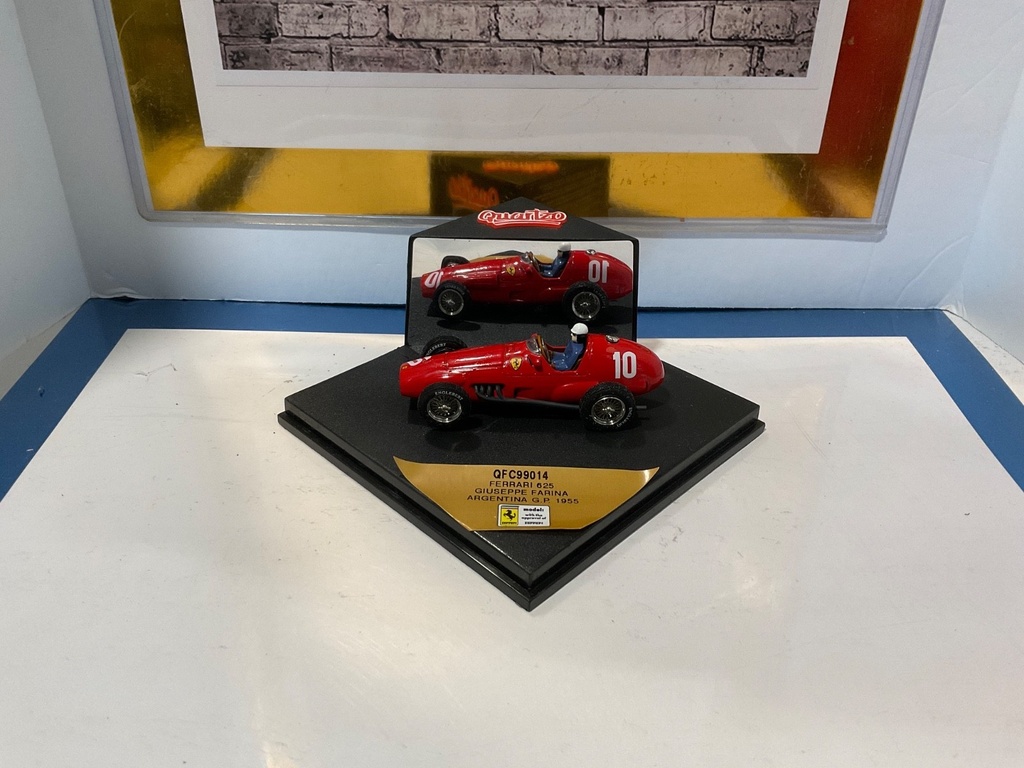 1:43 QUARTZO QFC99014 FERRARI 625 GIUSEPPE FARINA ARGENTINA G.P. 1955 image