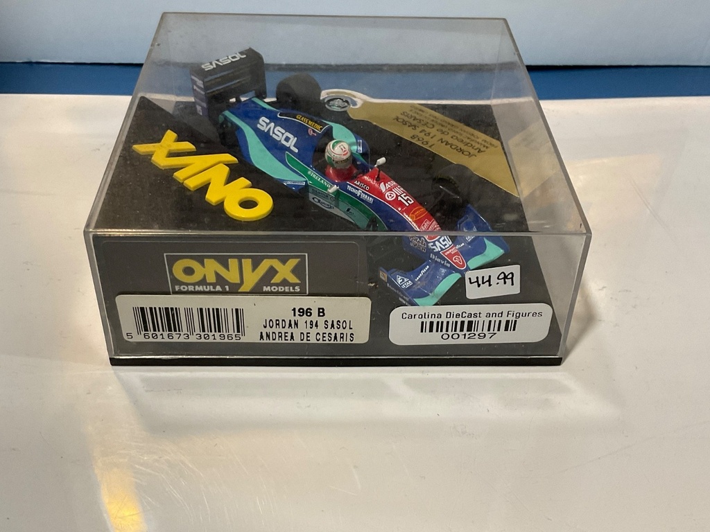 1:43 ONYX F1 196B JORDAN 194 SASOL Andrea de CESARIS image