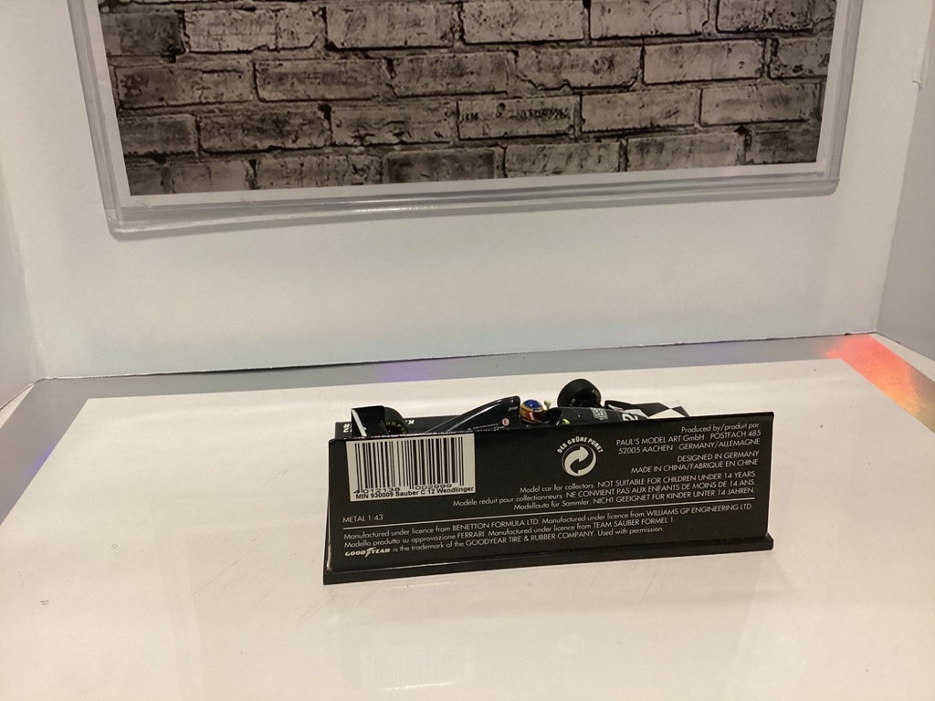 1:43 MINICHAMPS F1 SAUBER C 12 K. WENDLINGER image
