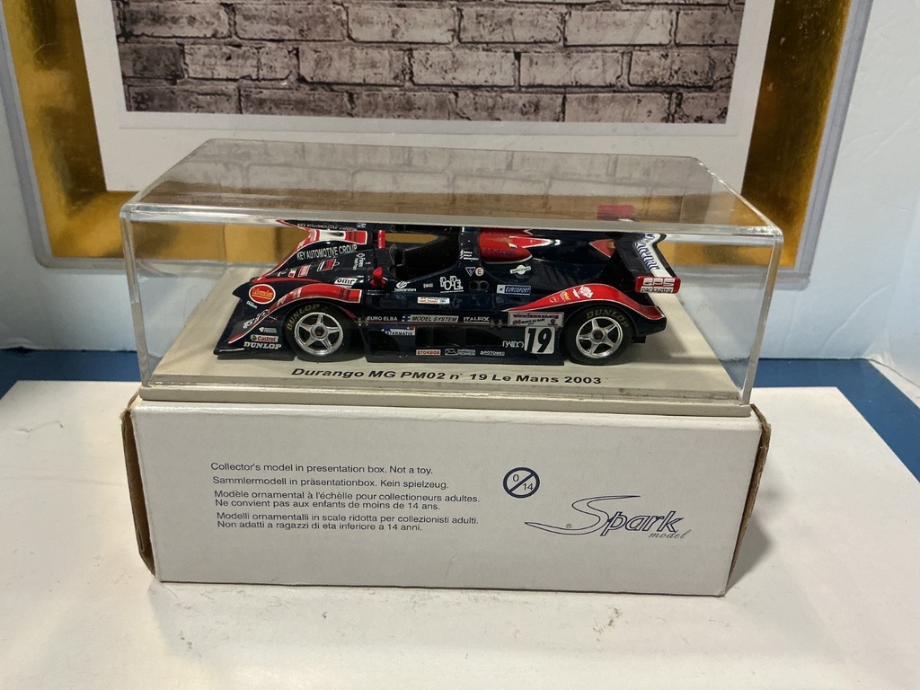 1:43 SPARK DURANGO MG PM02 n19 LE MANS 2003 image