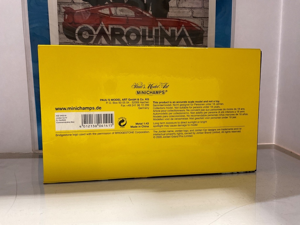 1:43 MINICHAMPS JORDAN FORD EJ14 N. HEIDFIELD image