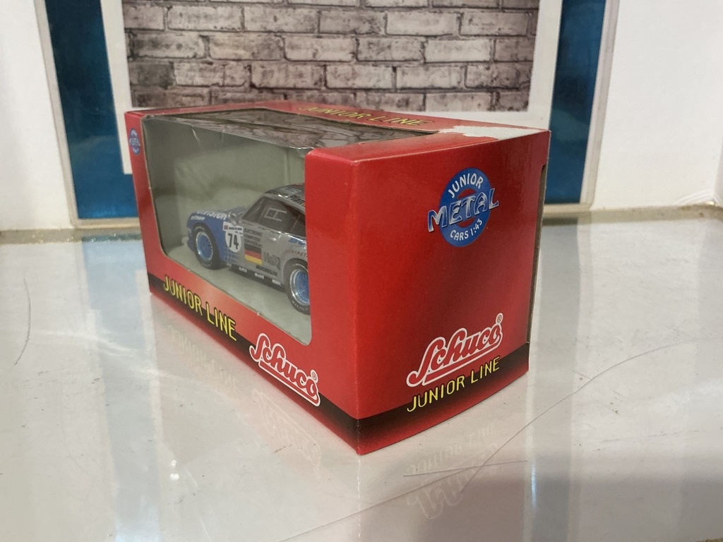 1:43 SCHUCO JUNIOR LINE PORSHE # 74 BOX IMPERFECT image