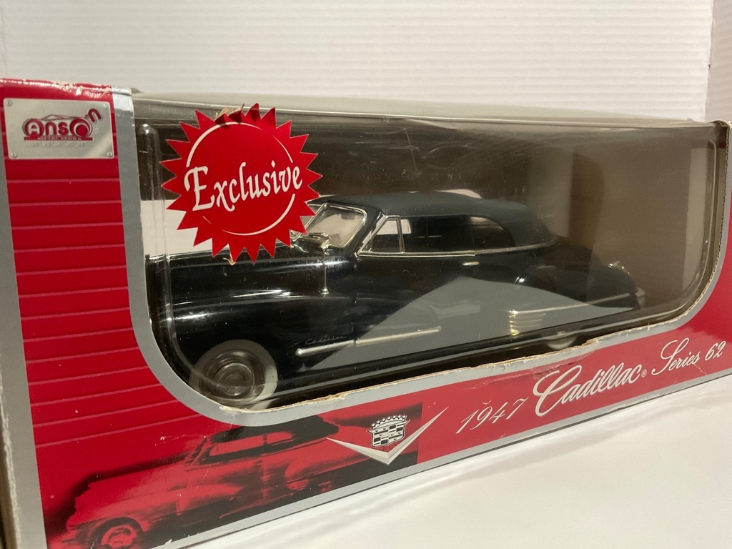 1:18 ANSON 1947 CADILLAC SERIES 62 BLACK ON TAN image