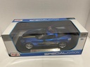 1:18 MAISTO 2005 CHEVROLET CORVETTE COUPE BLUE ON BLACK image