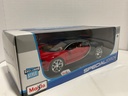 1:18 MAISTO BUGATTI CHIRON RED/BLACK ON BROWN image