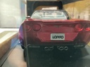 1:18 JADA TOYS LOPRO 2009 CORVETTE ZR1 CHROME RED ON BLACK image
