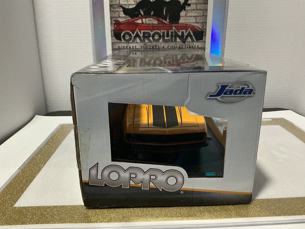 1:18 JADA TOYS LOPRO 1968 CHEVY CAMARO YELLOW / BLACK image