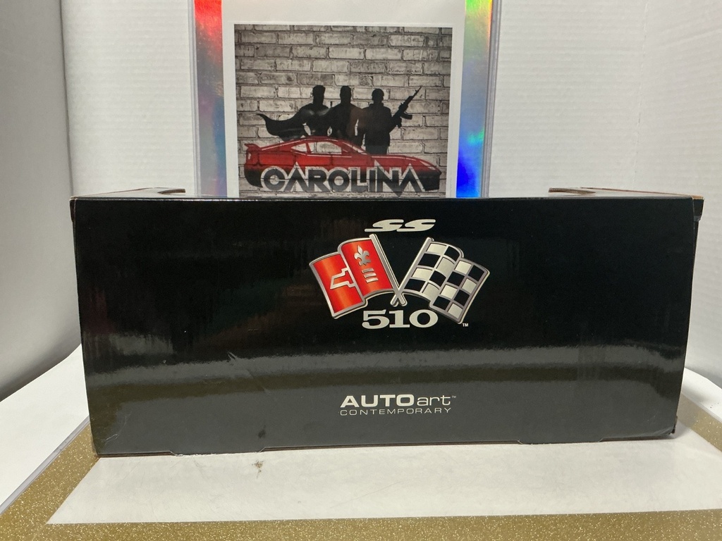 1:18 AUTO ART CHEVROLET IMPALA SS 510 CONCEPT BLACK ON GRAY [PLASTIC DENT] image