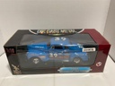 1:18 ROAD SIGNATURE 1941 PLYMOUTH PRO STREET BLUE ON RED image