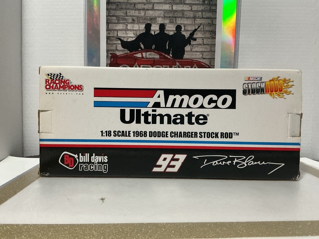 1:18 RACING CHAMPIONS AMOCO 1968 DODGE CHARGER STOCK ROD [DAMAGED BOX] image