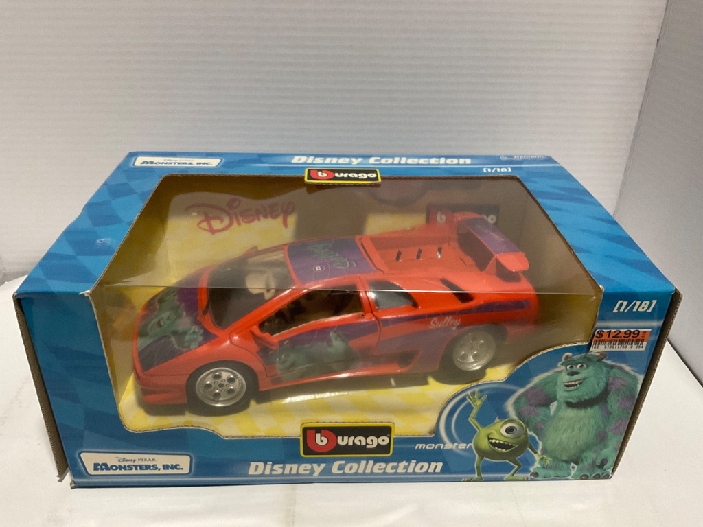 1:18 BURAGO DISNEY COLLECTION MONSTERS INC SULLEY ORANGE/PURPLE image