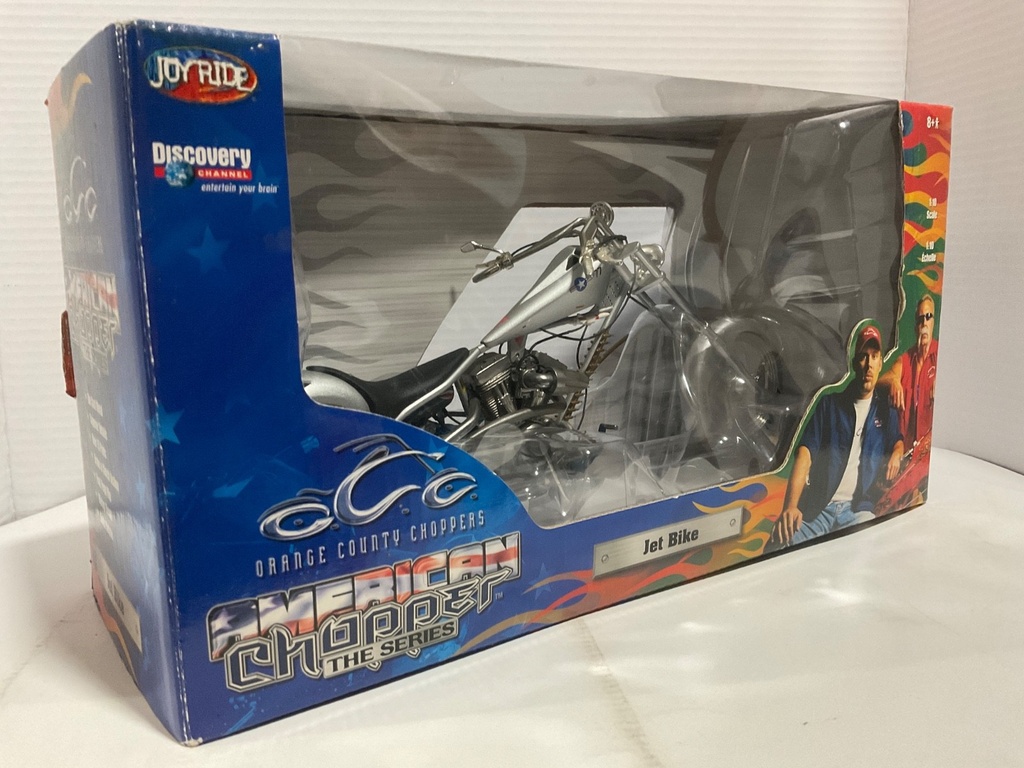 1:10 JOY RIDE AMERICAN CHOPPER JET BIKE SILVER/BLACK image