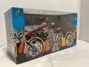 1:10 MUSCLE MACHINES WEST COAST CHOPPERS JJO4-10-02 RED/SILVER FLAMES image