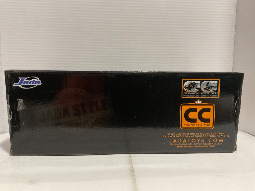 1:18 JADA 2009 CORVETTE STINGRAY CONCEPT SILVER ON BLACK image