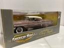 1:18 AMERICAN MUSCLE MEMORIES 1958 CHEVY IMPALA DUSTY ROSE/CREAM image