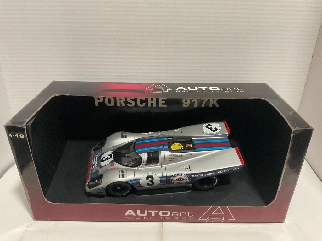 1:18 AUTO ART RACING DIVISION PORSCHE 917K SILVER *NO PLASTIC COVER image