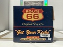 1:18 ROUTE 66 “GET YOUR KICKS” 1956 FORD FAIRLANE BLACK / YELLOW image