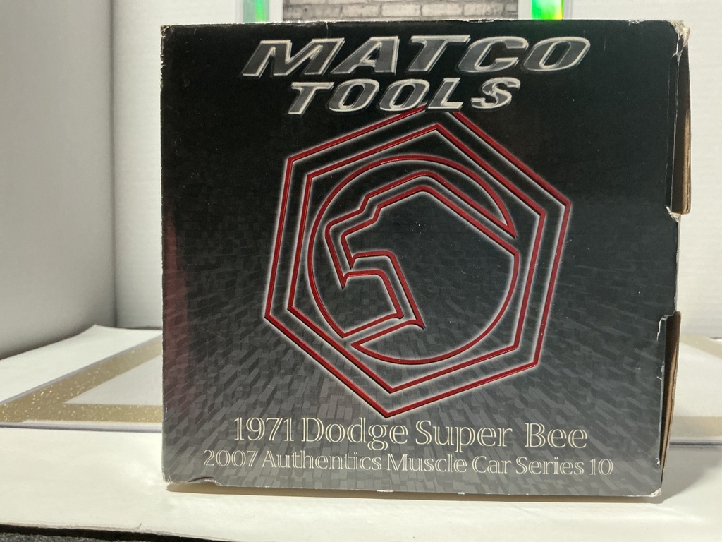 1:18 MATCO TOOLS 1971 DODGE SUPER BEE YELLOW ON BLACK image