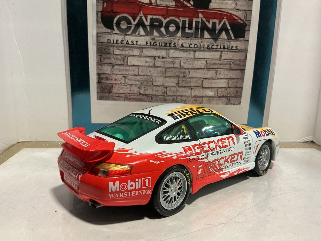 1:18 SUNSTAR PORSCHE 911 GT3 BECKER RICHARD'S BURNS #1 image