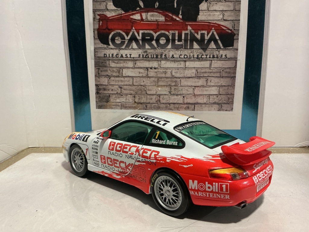 1:18 SUNSTAR PORSCHE 911 GT3 BECKER RICHARD'S BURNS #1 image