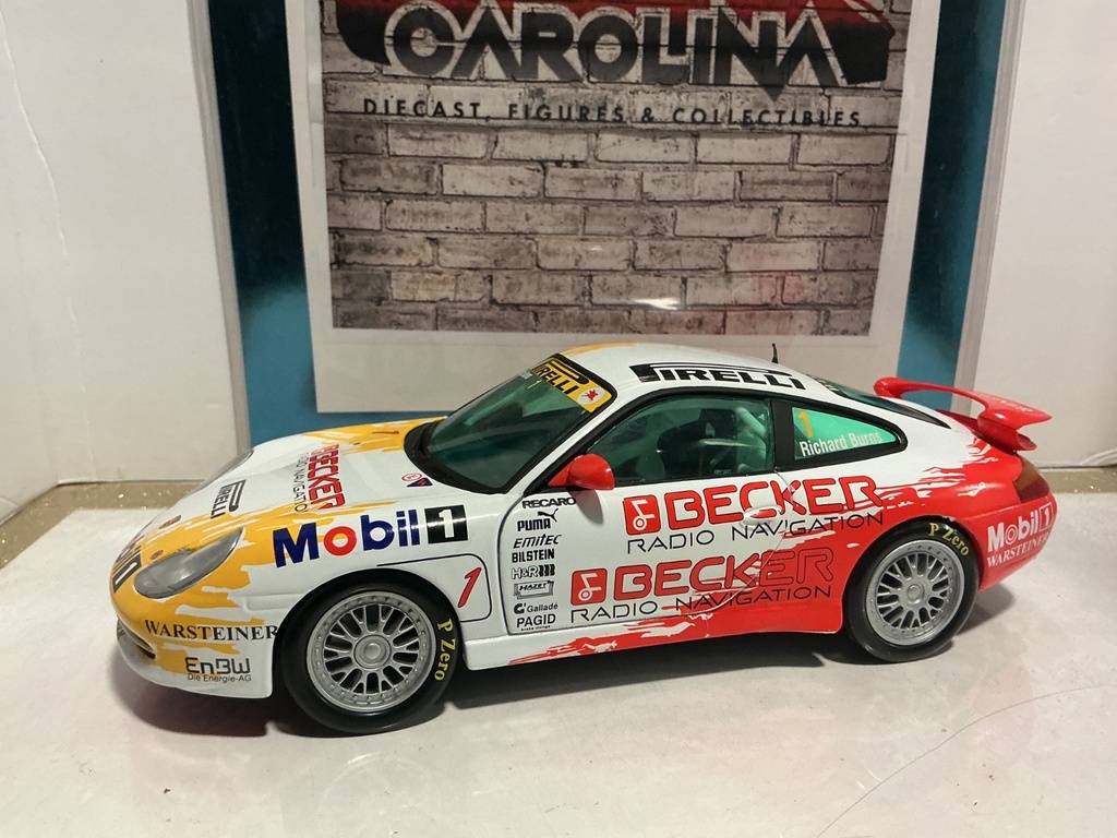 1:18 SUNSTAR PORSCHE 911 GT3 BECKER RICHARD'S BURNS #1 image