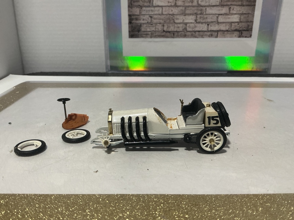 1/43 BRUMM - 1909 Blitzen Benz Racing Car [JUNKYARD PARTS CAR] image