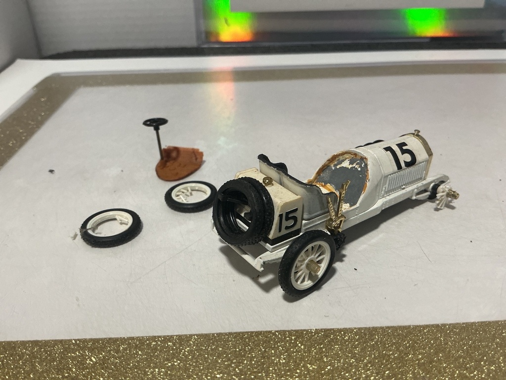 1/43 BRUMM - 1909 Blitzen Benz Racing Car [JUNKYARD PARTS CAR] image
