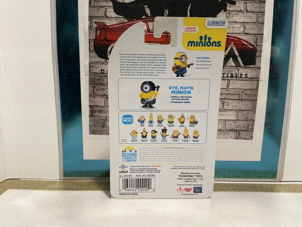 MINIONS MOVIE - 4-INCH EYE, MATIE MINION  B3 image