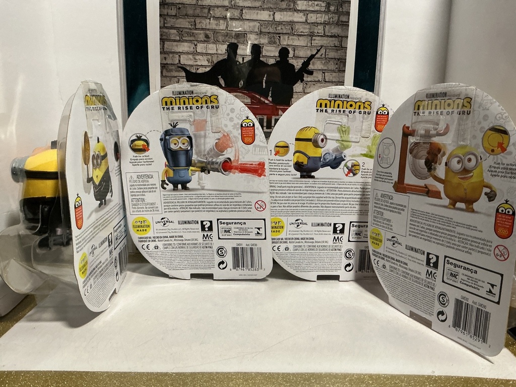RISE OF GRU MOVIE - 6-INCH KEVIN, OTTO,  STUART, BOB PIECE SET  B4 image