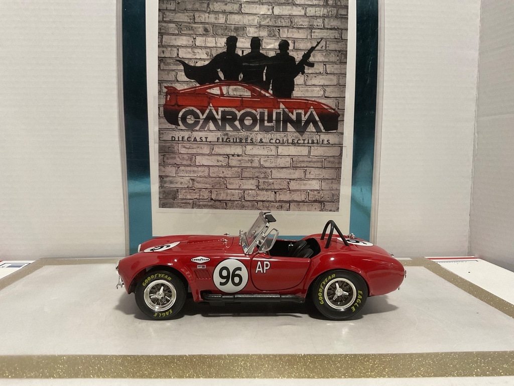 [111091] 1/18: ERTL SHELBY COBRA 427 #96 RED ON BLACK