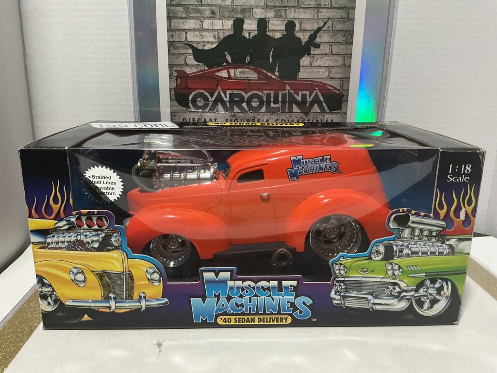 1/18: MUSCLE MACHINES ORANGE ‘40 SEDAN DELIVERY