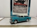1/24: DANBURY MINT 1955 CHEVROLET NOMAD BLUE ON WHITE