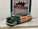 1/18: HOT WHEELS CUSTOM MERC WOODY GREEN