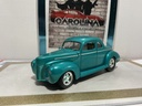 1/18: ERTL 1940 FORD COUPE *NO MIRROR* TEAL ON TAN
