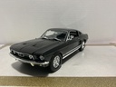 1/18 MAISTO 1967 FORD MUSTANG GTA BLACK ON BLACK