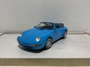 1/18 MAISTO PORSHE 911 CARRERA CABRIOLET 1994 BLUE ON BLUE